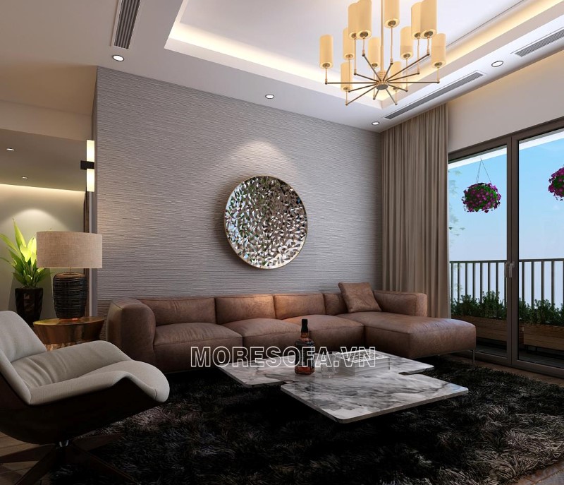 Ghế sofa góc da cao cấp